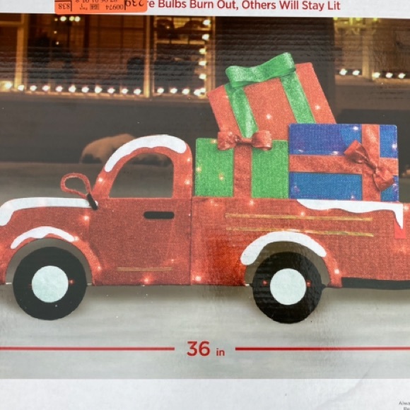 NIB 36” Pick Up Yard Lights Up Loaded With Presents Christmas Decor - Picture 6 of 6